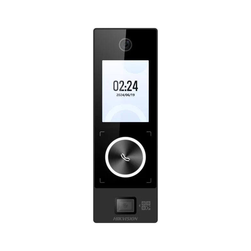 Terminal Facial Min Moe Wi-Fi & PoE IP65 con Lector QR Físico, Bluetooth y 1,000 Rostros / 3,000 Tarjetas – HIK-IA