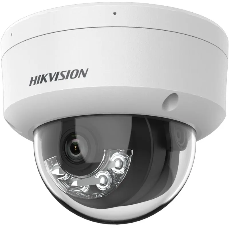 Cámara IP, tipo domo, lente fijo, 2.8mm, 2 MP con detección humana y doble iluminación