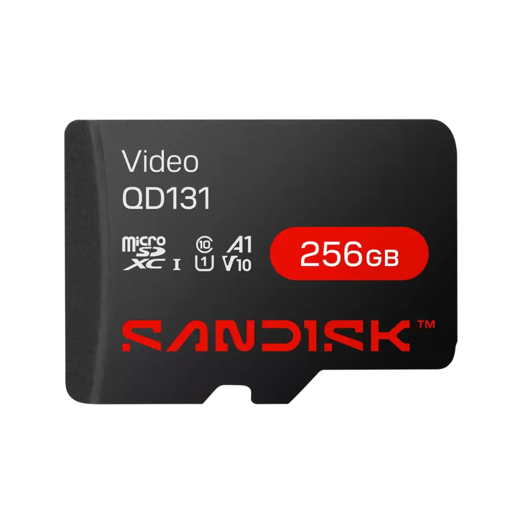 Tarjeta microSD SanDisk Video - 256GB - Para Videovigilancia