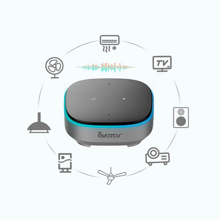 [AVT-AVS101SR] Dispositivo inteligente AvaCube WIFI por comando de voz infrarrojos IR. Avatar