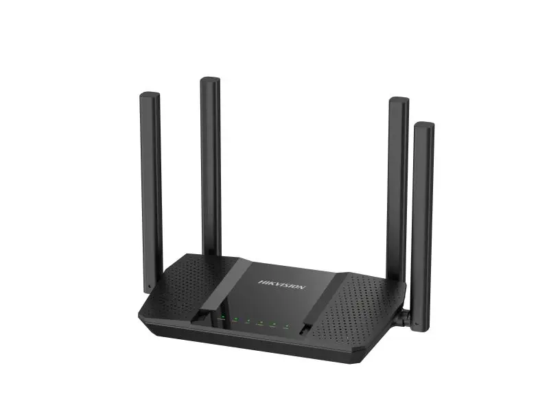 [HIK-DS-3WR12C-E] Router Inalámbrico AC1200 Doble Banda 2.4/5 GHz con 4 Puertos 10/100 Mbps y 4 Antenas 5 dBi – Interior