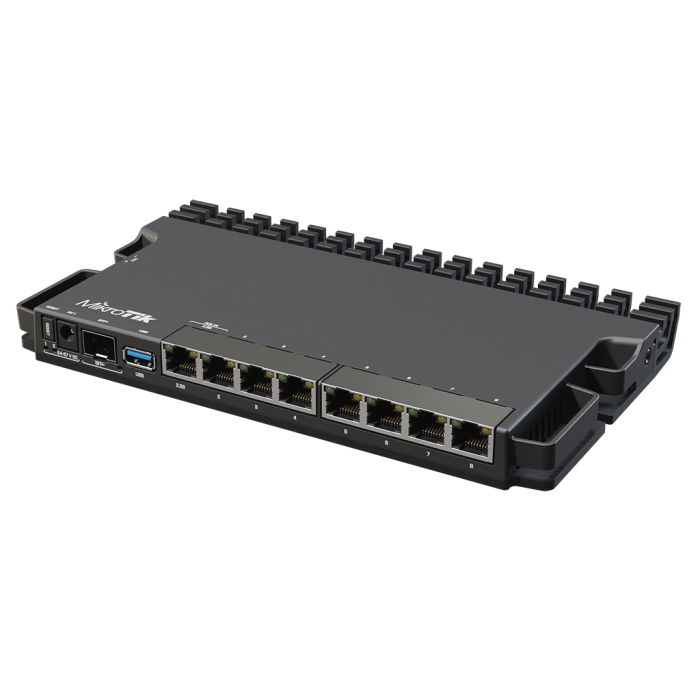 [MIK-RB5009UG+S+IN] RouterBoard, CPU 4 Núcleos, 8 Puertos Gigabit Ethernet, 1 puerto SFP+. Mikrotik