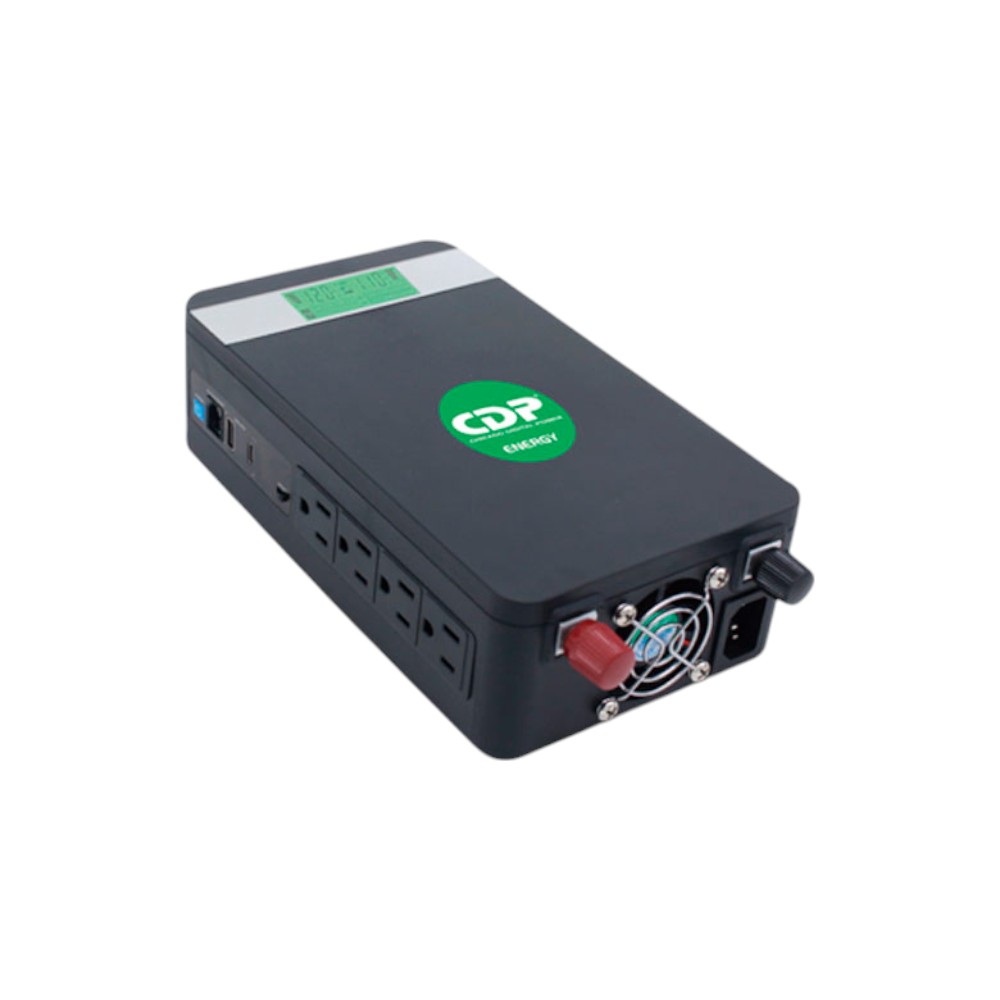 [CDP-XVC712] UPS / INVERSOR / CARGADOR de corriente portátil de 12 VDC a 120 VCA de CDP con cargador de AC de 10 amperios incorporado y transferencia automática (función UPS/Inversor), 700VA/500W