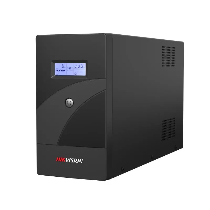 [HIK-DS-UPS2000-R-X] UPS de 2000 VA, 1200 W, Pantalla LCD, Protección Contra Sobrecarga y Descarga, Entrada y Salida 120 VCA, 4 Tomas NEMA 5-15R