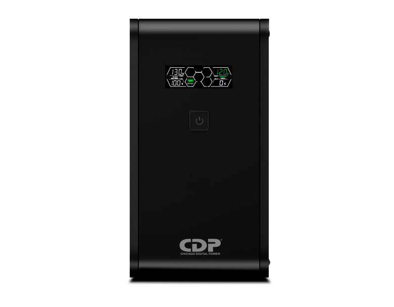 [CDP-RSMART1510] UPS interactivo de línea de 1500VA / 900W con 10 toma corrientes NEMA 5-15- / regulador de voltaje, supresor de sobre tensión. CDP